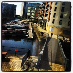 View of Leeds Dock from our home at Magellan House